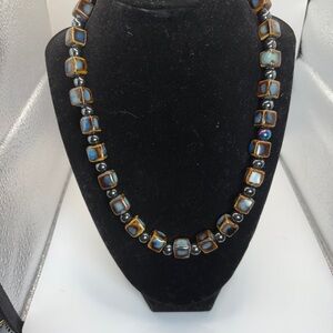 Exceptionally pretty beaded necklace.